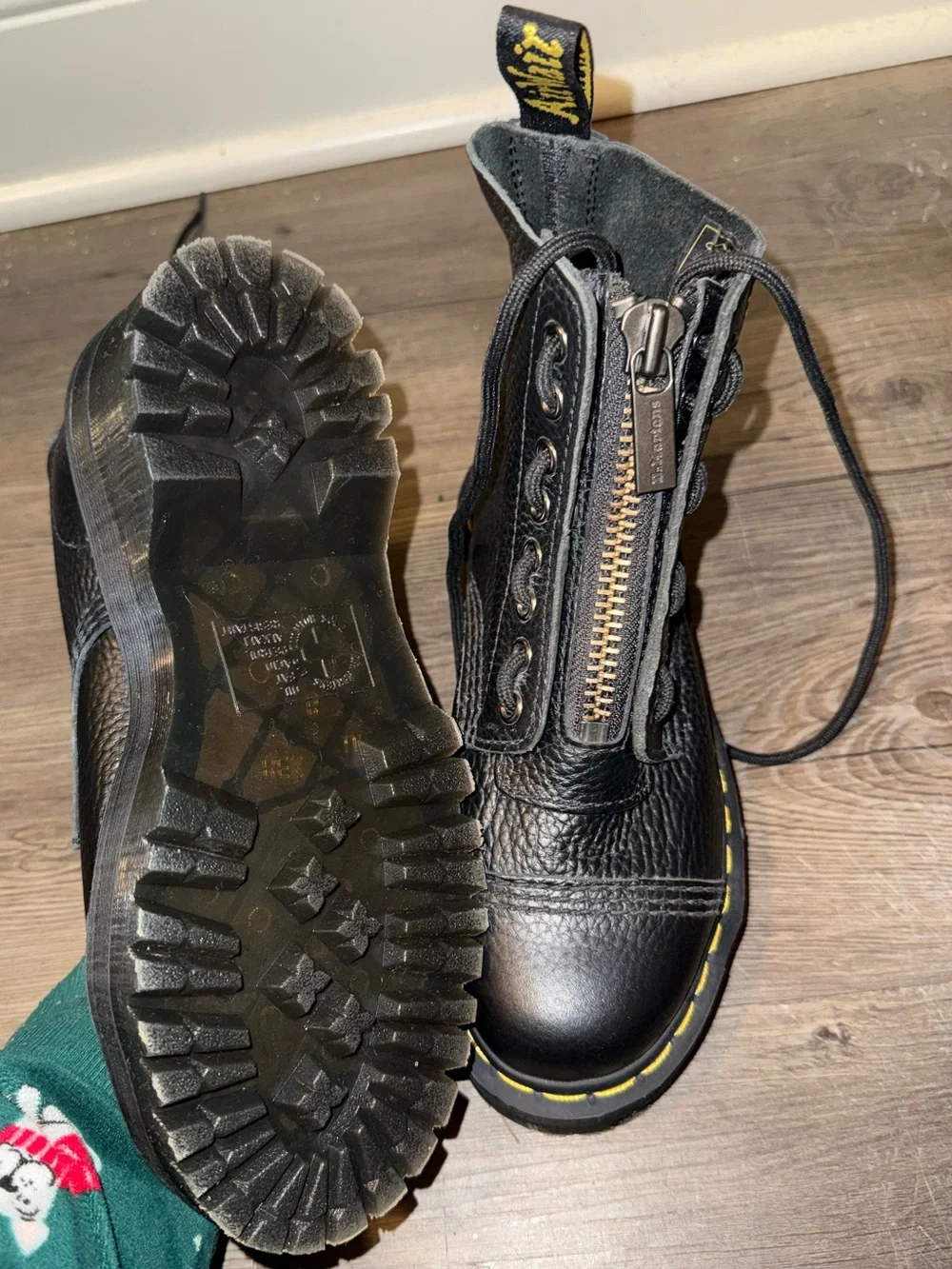 Dr. Martens Sinclair Black Leather Platform Boots